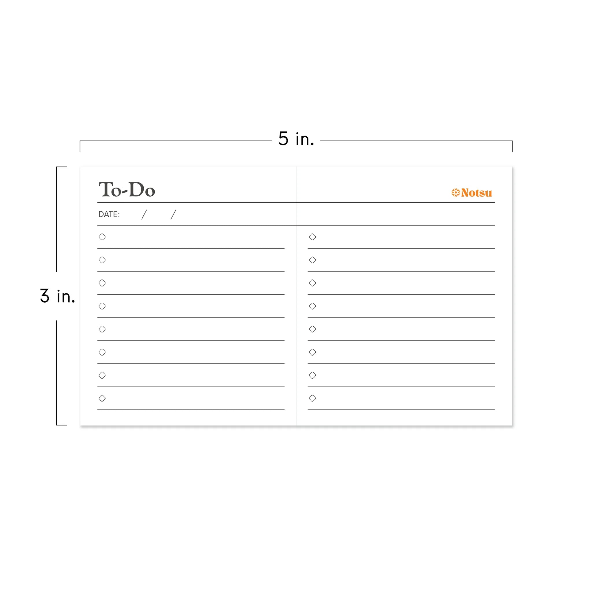 To-Do List Scored Note Cards (Pack of 50)