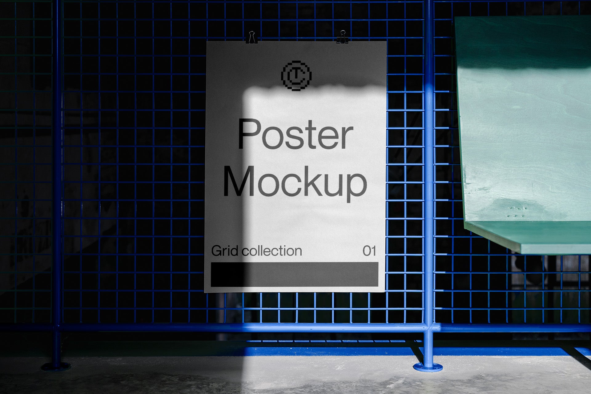 Grid 01 Poster, Book and Stationary Mockups