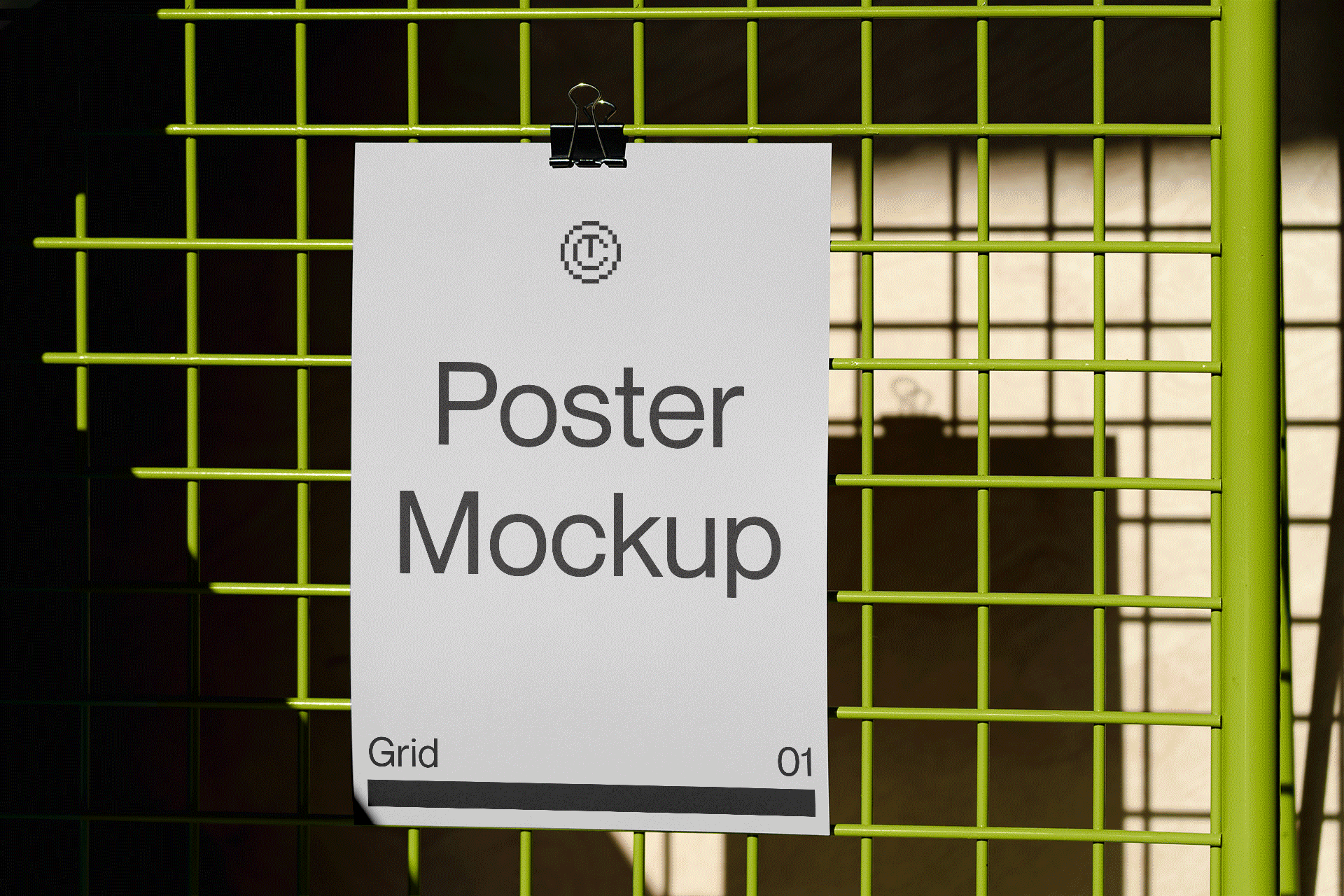 Grid 01 Poster, Book and Stationary Mockups
