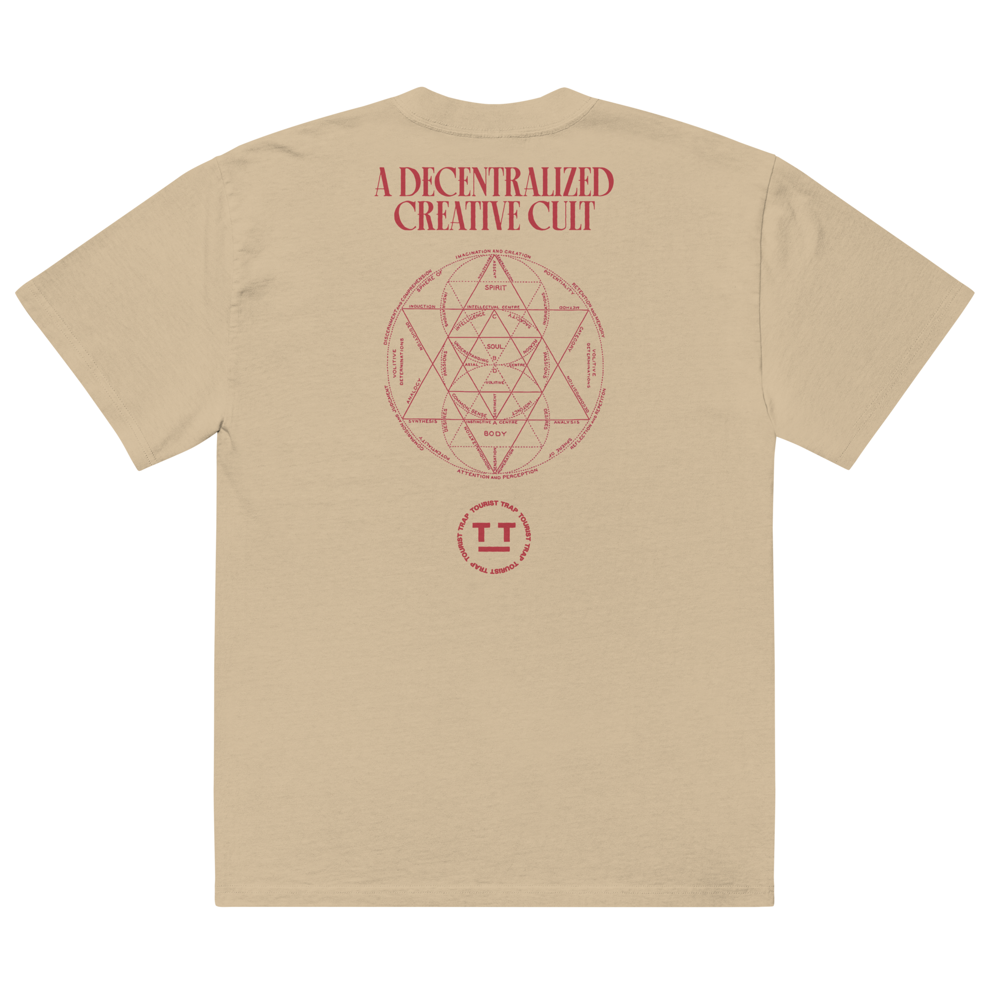 T_T A Decentralized Creative Cult - Oversized Faded Tee