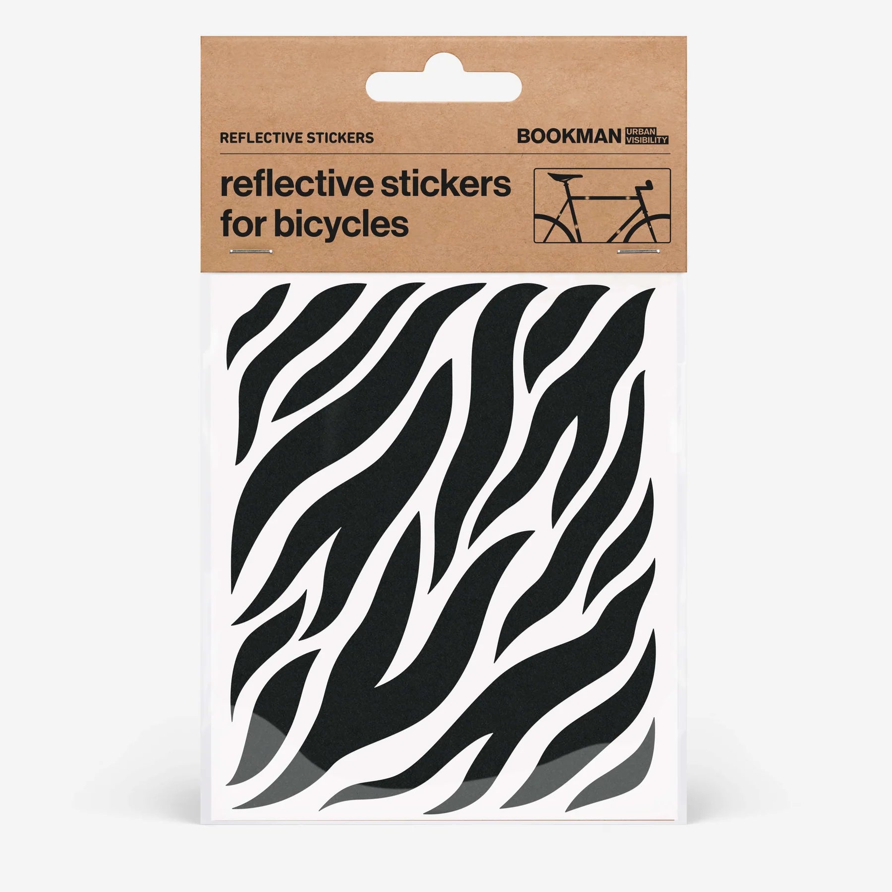 Reflective Stickers Zebra Black