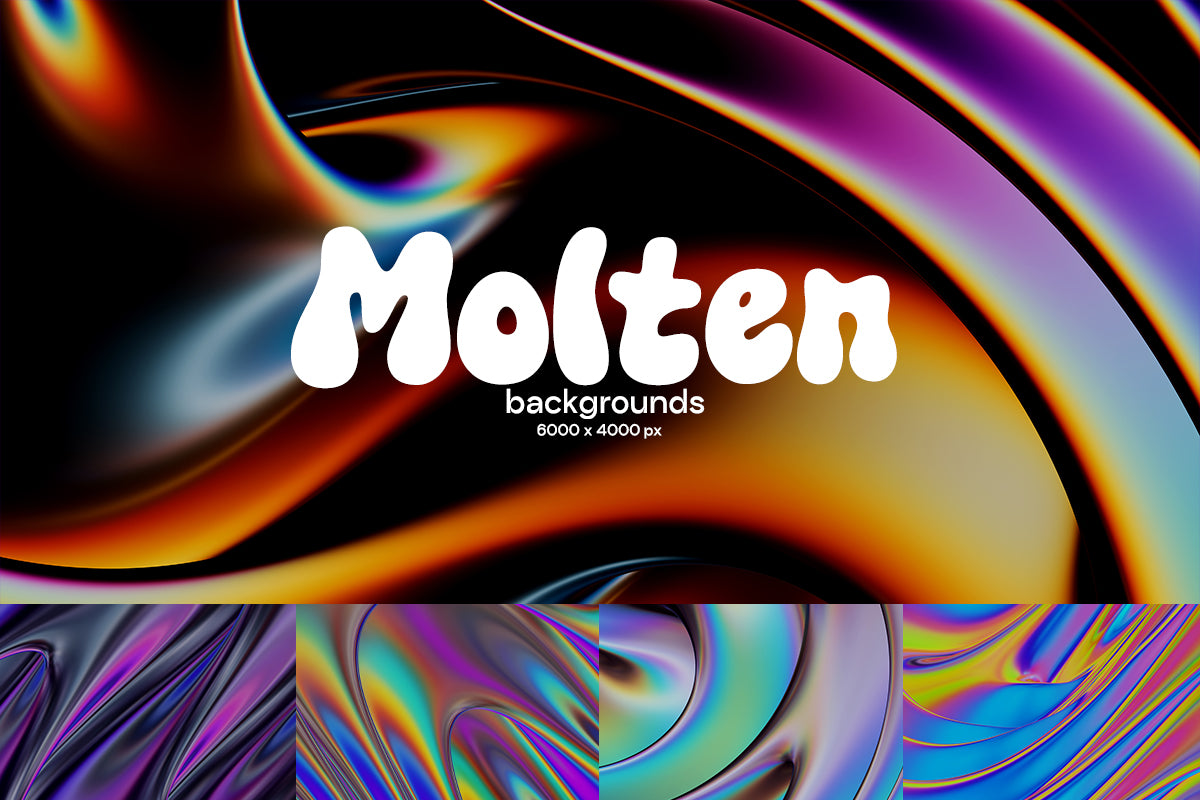 Molten - Iridescent Backgrounds