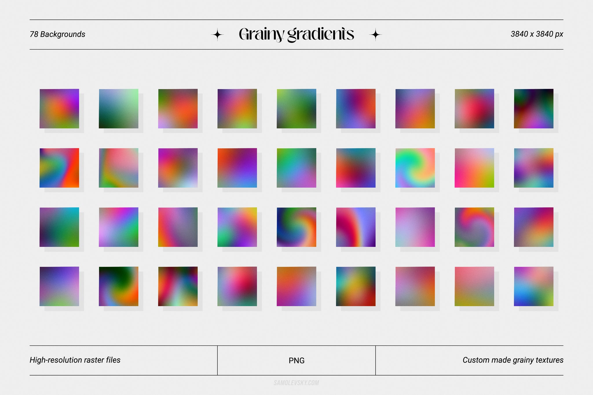 Grainy Gradients - Backgrounds and Abstract Shapes Collection