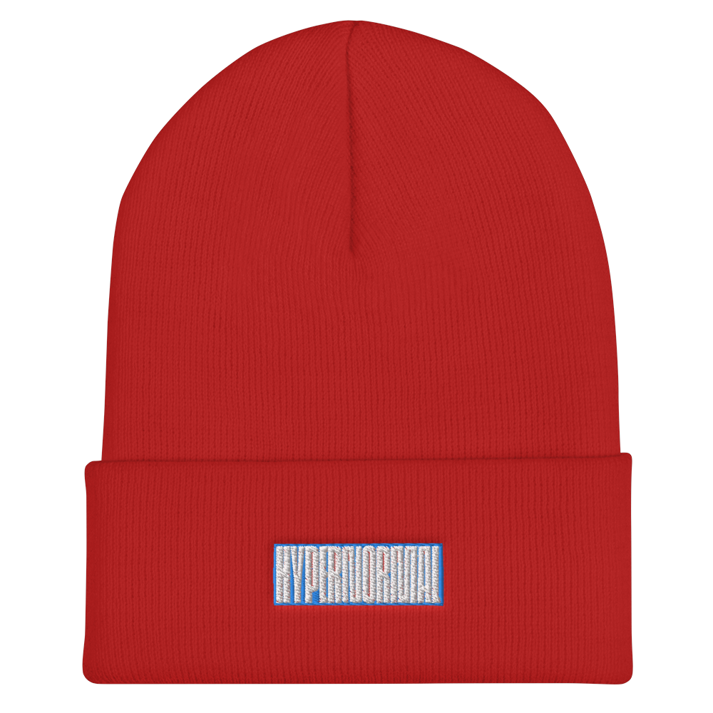 Hypernormal Embroidered Boxed Logo Cuffed Beanie