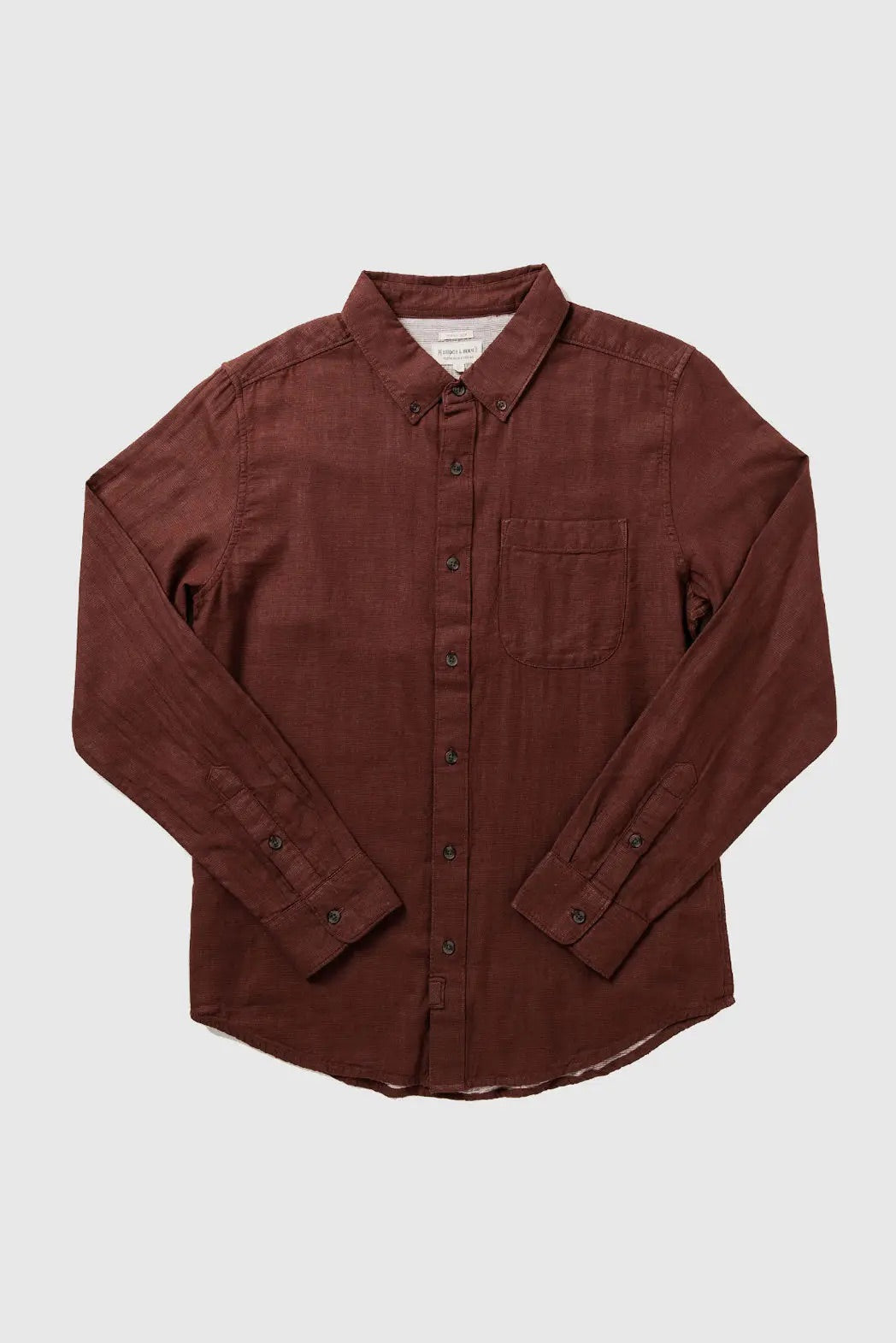 Sutton Burgundy Doublecloth Shirt