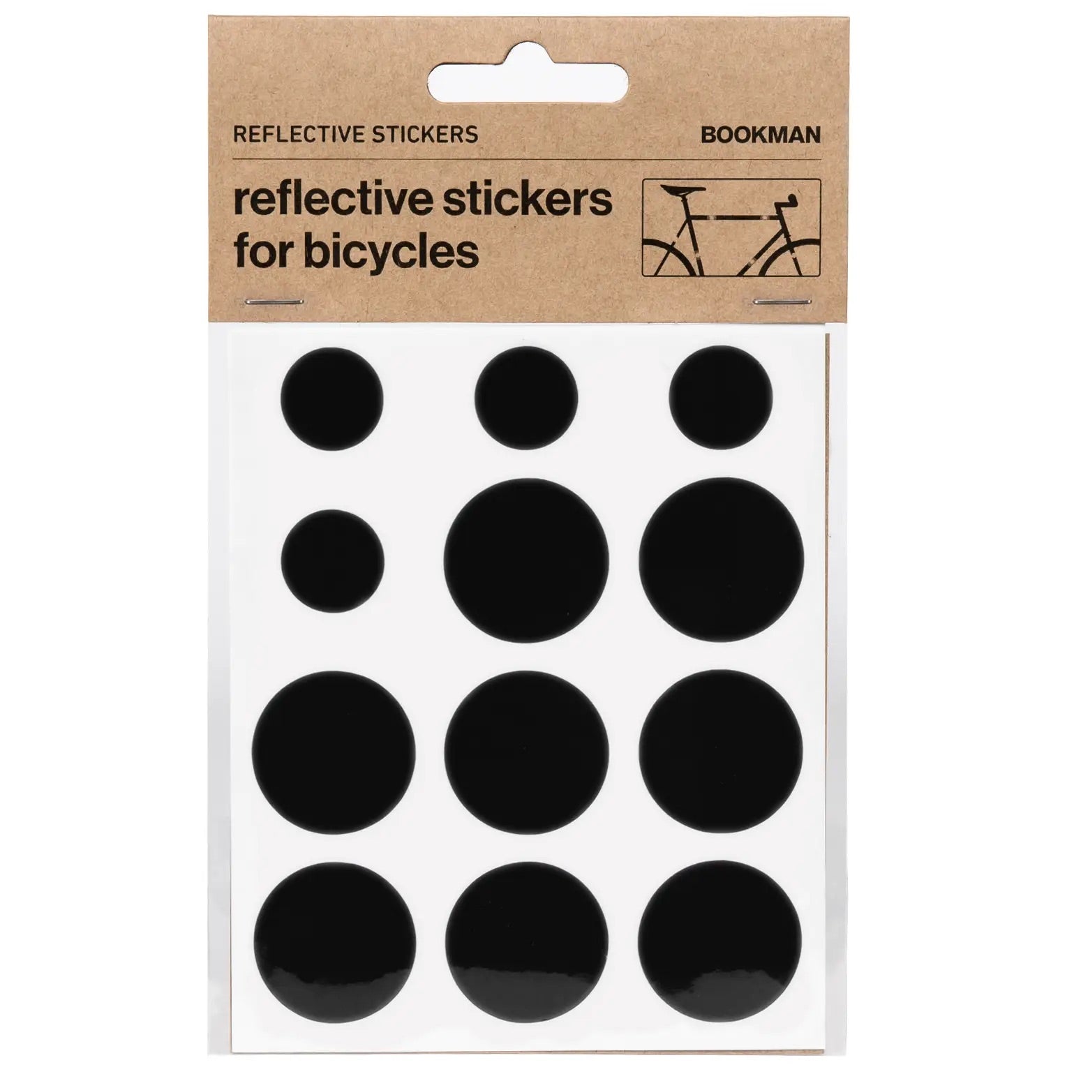 Reflective Dots Stickers Black