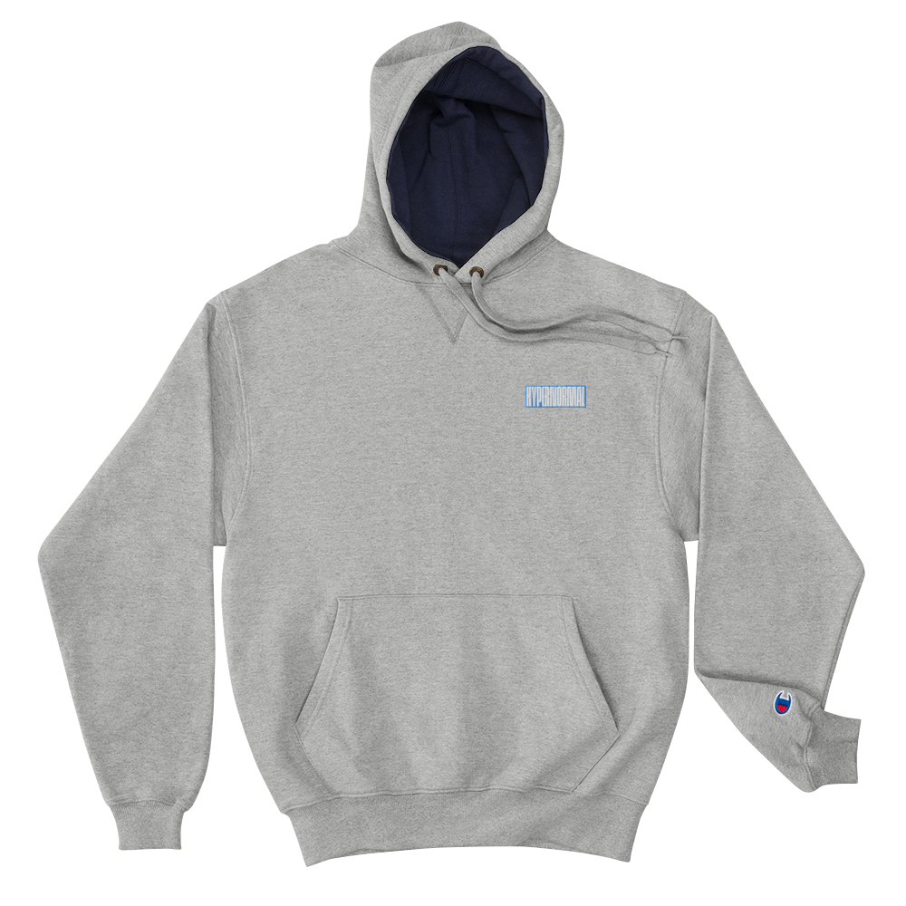 Hypernormal Embroidered Boxed Logo Champion Hoodie