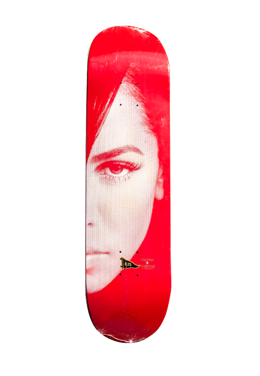 Rare Aaliyah Primitive Skate Deck (Red) - Size 8.25
